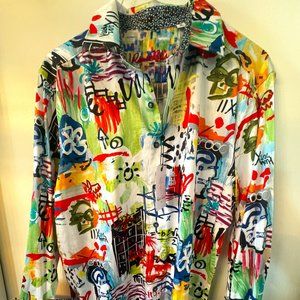 Robert Graham Borderline Classic Fit Shirt Men's Large
